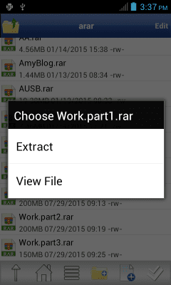 Screenshot of the application Rar Sharp - #3