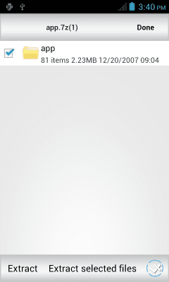 Screenshot of the application Rar Sharp - #5