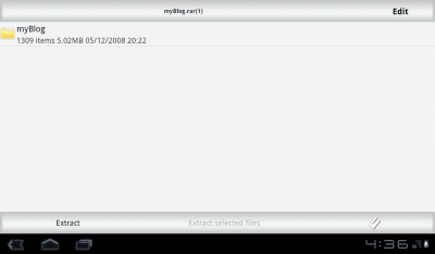 Screenshot of the application Rar Sharp - #8