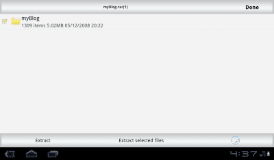 Screenshot of the application Rar Sharp - #9