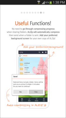 Screenshot of the application ALZip - #7