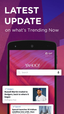 Screenshot of the application Yahoo Search - #3