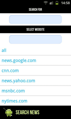 Screenshot of the application Ninja Search - #3