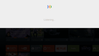 Screenshot of the application Google app for Android TV - #1