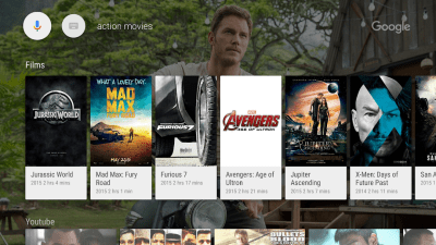 Screenshot of the application Google app for Android TV - #2