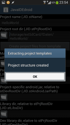 Screenshot of the application JavaIDEdroid - #7