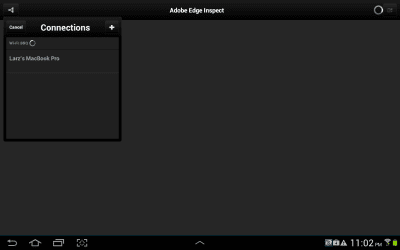 Screenshot of the application Adobe Edge Inspect CC - #4