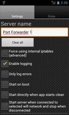 Screenshot of the application Port Forwarder Ultimate - #2
