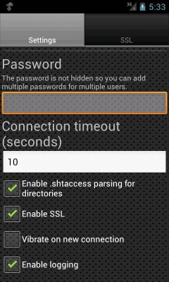 Screenshot of the application Web Server Ultimate - #3