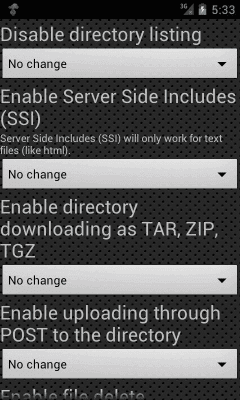 Screenshot of the application Web Server Ultimate - #5