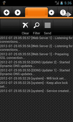 Screenshot of the application Web Server Ultimate - #7