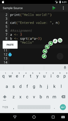 Screenshot of the application R Programming Compiler - #3