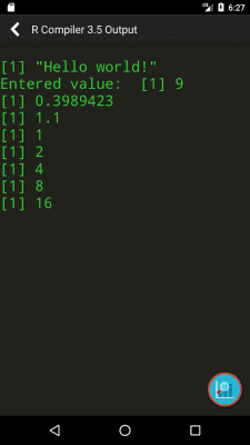 Screenshot of the application R Programming Compiler - #4
