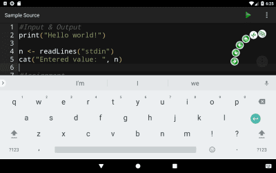 Screenshot of the application R Programming Compiler - #9