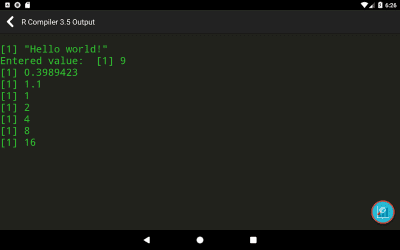 Screenshot of the application R Programming Compiler - #10