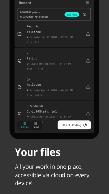 Screenshot of the application Dcoder, Compiler IDE :Code & Programming on mobile - #5