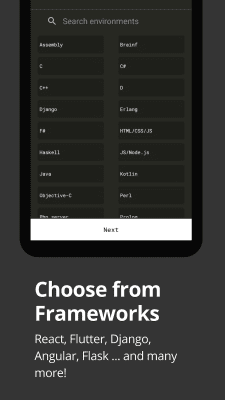 Screenshot of the application Dcoder, Compiler IDE :Code & Programming on mobile - #6