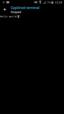 Screenshot of the application CppDroid - #4