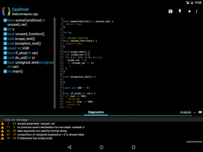 Screenshot of the application CppDroid - #9