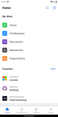 Screenshot of the application GitHub - #1