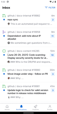 Screenshot of the application GitHub - #3