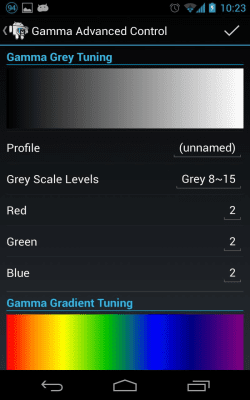 Screenshot of the application Trickster MOD Kernel Settings - #8