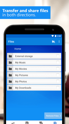 Screenshot of the application TeamViewer-Remote Access Android - #6