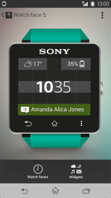 Screenshot of the application SmartWatch 2 SW2 - #6