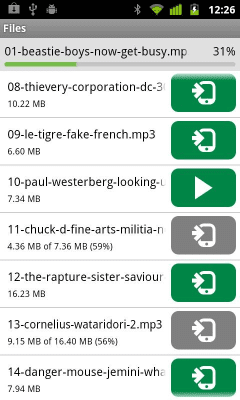 Screenshot of the application uTorrent Remote - #5