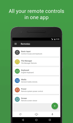 Screenshot of the application Unified Remote - #1