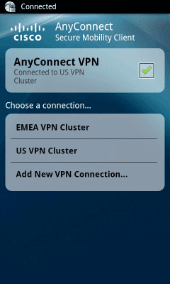 Screenshot of the application Rooted AnyConnect - #1