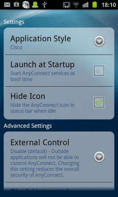 Screenshot of the application Rooted AnyConnect - #3