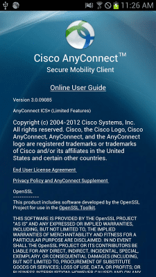 Screenshot of the application Rooted AnyConnect - #5