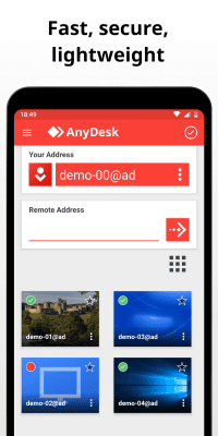 Screenshot of the application AnyDesk Remote Control - #2