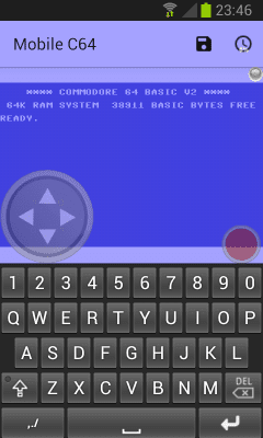 Screenshot of the application Mobile C64 - #1