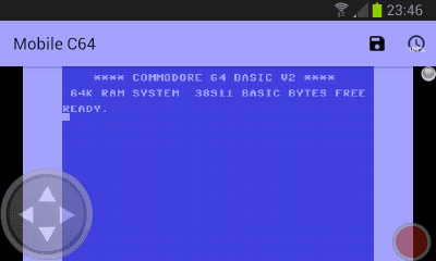 Screenshot of the application Mobile C64 - #2