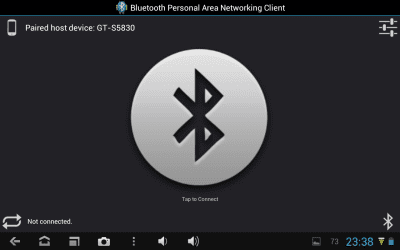 Screenshot of the application Bluetooth PAN *ROOT* - #1