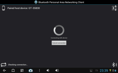 Screenshot of the application Bluetooth PAN *ROOT* - #4