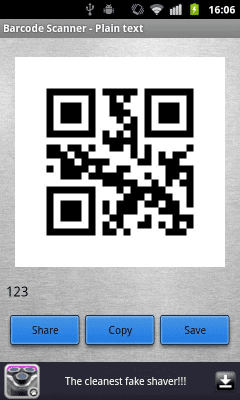 Screenshot of the application [QR code]Barcode scanner - #3