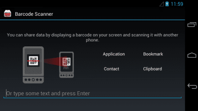 Screenshot of the application Barcode-QR Code Scanner - #5