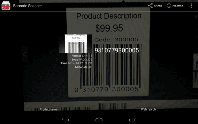 Screenshot of the application Barcode-QR Code Scanner - #7