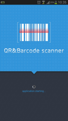 Screenshot of the application QR and barcode scanner - #1