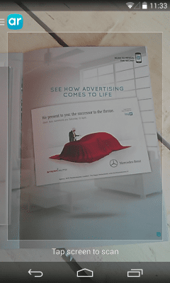 Screenshot of the application Layar - #3