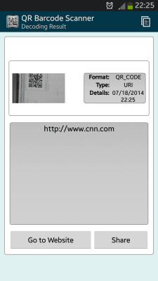 Screenshot of the application QR BARCODE SCANNER from WB Development Team - #4