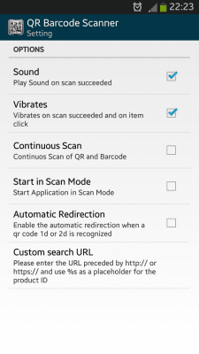 Screenshot of the application QR BARCODE SCANNER from WB Development Team - #6