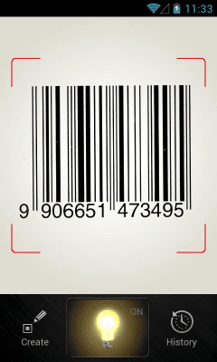 Screenshot of the application QR & Barcode reader (Secure) - #1