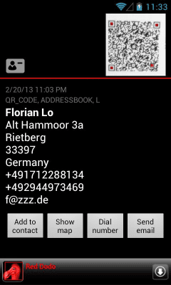 Screenshot of the application QR & Barcode reader (Secure) - #4