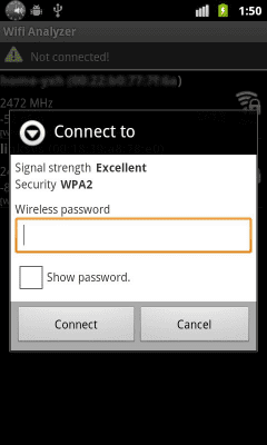 Screenshot of the application Wifi Connecter Library - #2