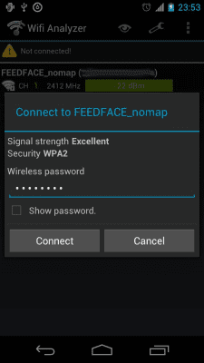 Screenshot of the application Wifi Connecter Library - #3