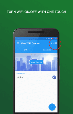 Screenshot of the application Free WiFi Connect - #1